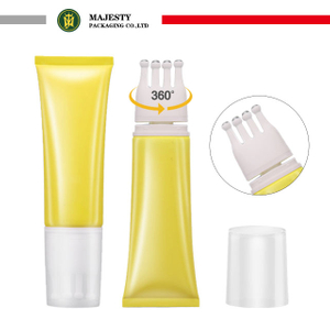 Rodillo de bolas de acero inoxidable, tubo de plástico para masaje, embalaje para el cuidado del cuero cabelludo, tubo vacío para el cuidado del cabello, embalaje de cosméticos para el cuidado de la piel