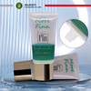 Tapa polígono de Metal ovalada personalizada, tubo de limpieza facial de 40mm de diámetro, 80 ~ 180 Ml, protector solar, loción corporal, base, tubo de crema BB